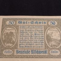 Банкнота НОТГЕЛД 50 хелер 1920г. Австрия перфектно състояние за КОЛЕКЦИОНЕРИ 44642, снимка 4 - Нумизматика и бонистика - 45234929