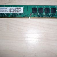 250.Ram DDR2 800 MHz,PC2-6400,2Gb.crucial. НОВ, снимка 1 - RAM памет - 45864339