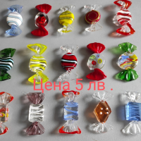 Стъклени бонбони , снимка 1 - Декорация за дома - 44971448