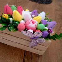 Великденски букети , снимка 8 - Изкуствени цветя - 45295772