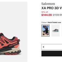 *НОВИ* Туристически обувки Salomon XA Pro 3D V9, снимка 5 - Други спортове - 45506859