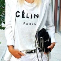 Celine дамска тениска , снимка 1 - Тениски - 45098543