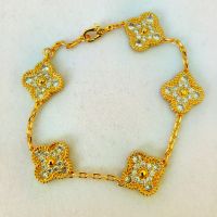 Дамска гривна Van Cleef & Arpels VCA Vintage Alhambra, снимка 1 - Гривни - 45312637