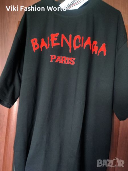 BALENCIAGA черна oversize тениска, снимка 1