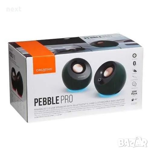 Тонколони Creative PEBBLE PRO, Bluetooth 5.3,USB-C,BassFlex, снимка 1