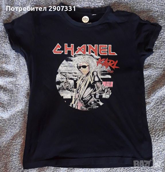пародийна тениска групи Iron Maiden / Chanel, снимка 1