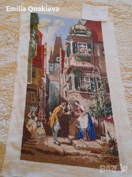 Ушити гоблени с вил.конци,ситен бод., снимка 1