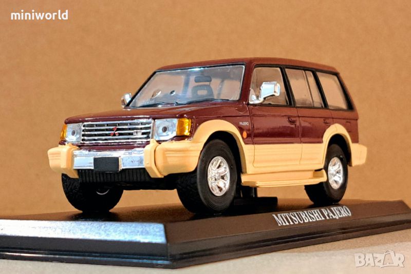 Mitsubishi Pajero 1998 - мащаб 1:43 на DelPrado моделът е без забележки и липси в PVC дисплей-кейс, снимка 1