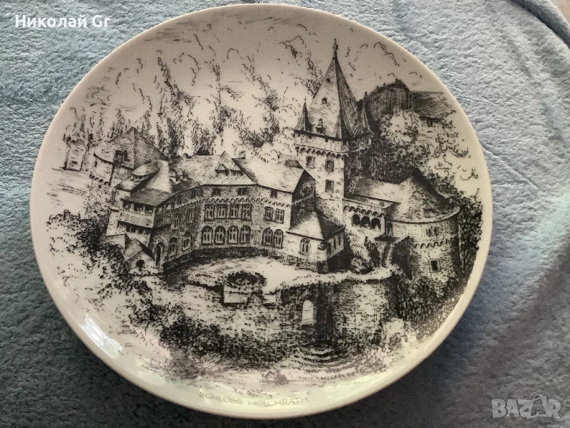 Стенна чиния.  Произведено в Германия порцелан  диаметър 24 см, снимка 1