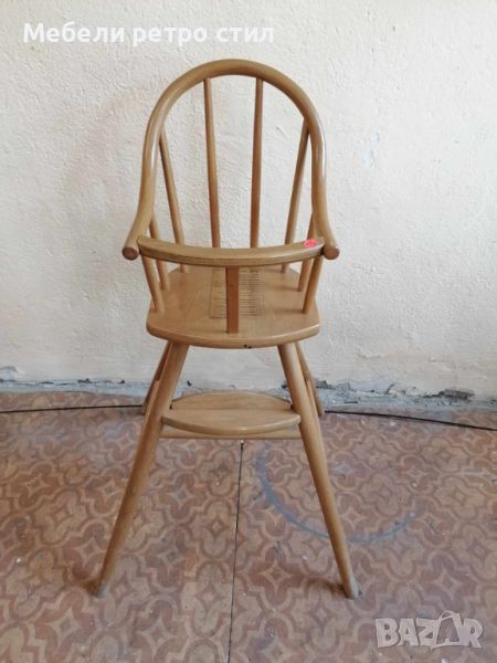 Детско дървено столче ., снимка 1