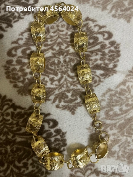 Мъжко колие позлатен, снимка 1