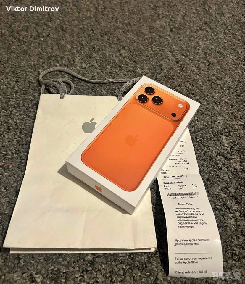 iPhone 17 Pro max orange , снимка 1