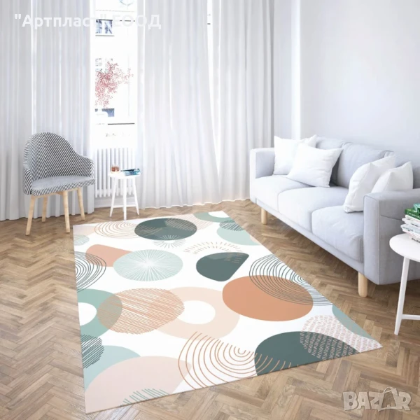 Килим FLAT FLOWERS, снимка 1