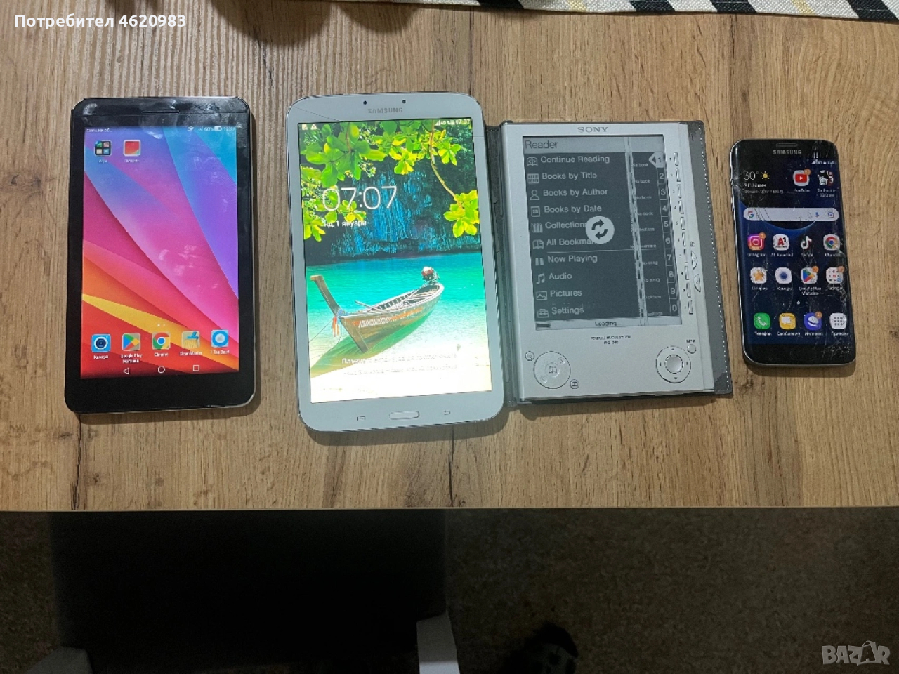 Таблет HUAWEI, Samsung , Samsung Galaxy S7 edge Електронна книга Sony, снимка 1