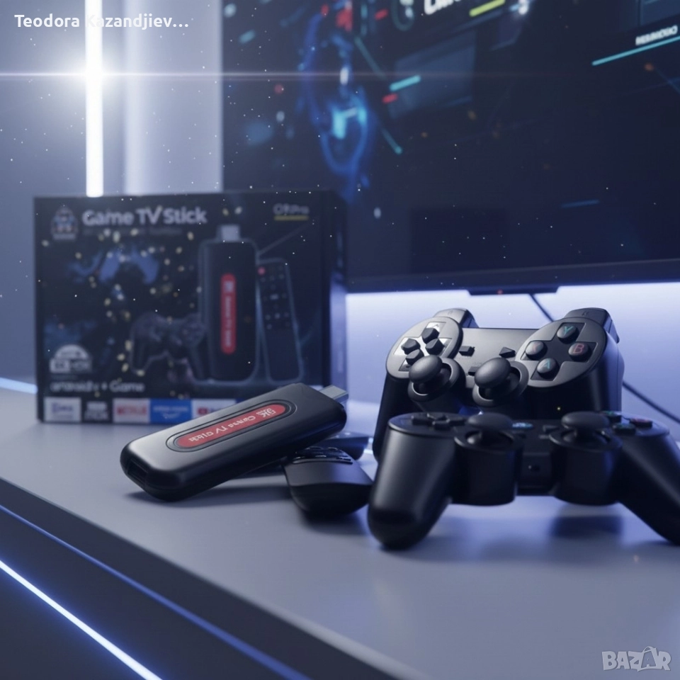 Q9Pro Game TV Stick – Вашият Портал към 49,000+ Игри и 4K Ultra HD Забавление, снимка 1