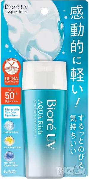 Kao - Biore UV Aqua Rich Watery Gel SPF50+ PA++++ - 70ml, снимка 1