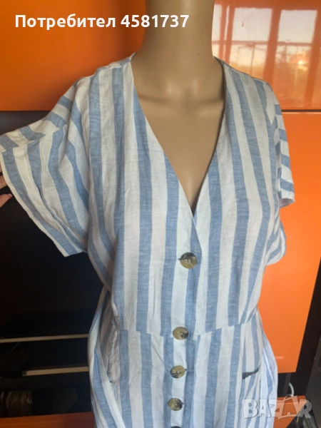 Ленена рокля Mango, размер M/L, снимка 1