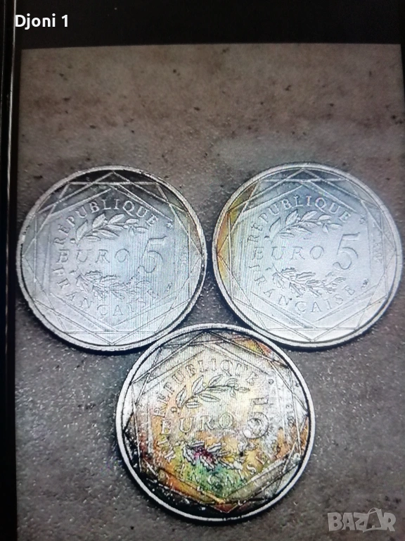 Сребърни 5 euro Франция 2013, снимка 1