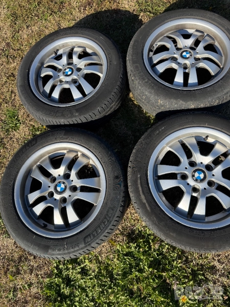4 бр. лети джантис летни гуми свалени от bmw e91, снимка 1