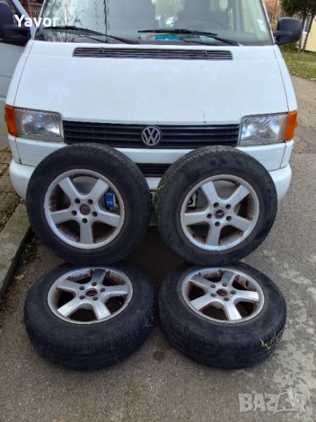 Алуминиеви джанти с летни гуми 205/70/15С за  Бус VW 5x112, снимка 1