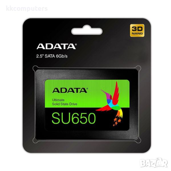 SSD диск Adata SU650 960GB 3D NAND 2.5      Производител: Adata     Модел: SU650 960GB     Код: ---, снимка 1
