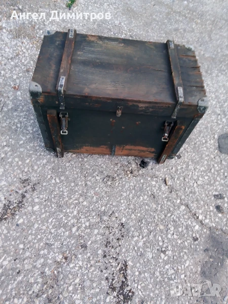 Дървен сандък от военна техника , снимка 1