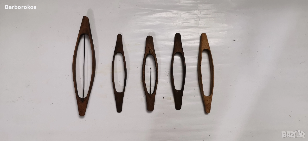 Стари Дървени Совалки За Тъкачен Стан, снимка 1