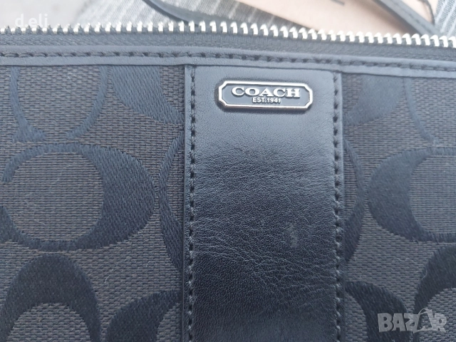 COACH и ADAX Original 100% Кожа Голям функционален портфейл