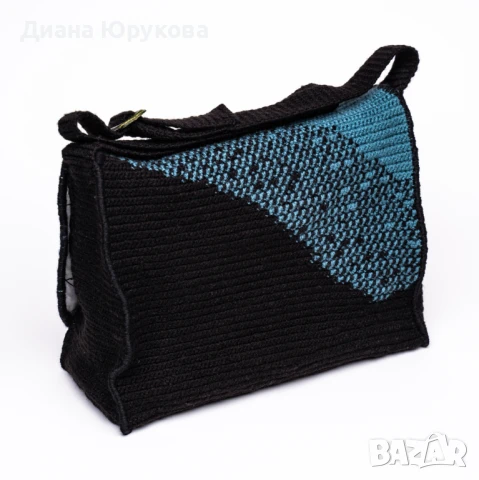 Дамска плетена чанта, снимка 2 - Чанти - 51175722