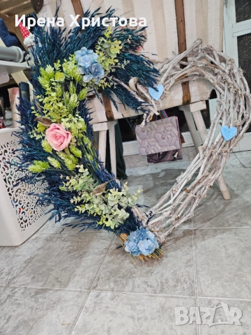 Венец - сърце. Декорация за дома. Наличен! , снимка 2 - Декорация за дома - 52863782