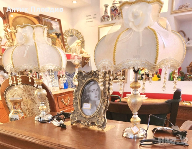 Комплект класически настолни лампи, снимка 2 - Настолни лампи - 53655446