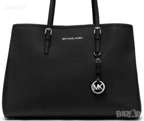 Michael Kors дамска черна чанта, снимка 9 - Чанти - 52476933