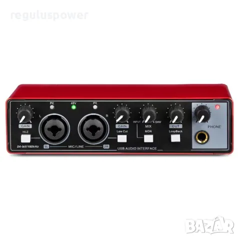 Смесител, професионален USB аудио интерфейс RP-MD22 G2, 24 bit/192kHz, Plug and Play , снимка 2 - Аудиосистеми - 50245571