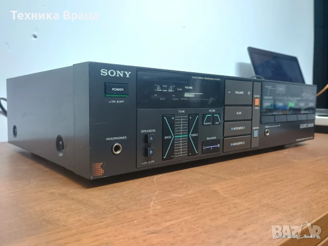 Стерео усилвател SONY TA-AX410. Много интересна и машинка. Изпращам видео. , снимка 3 - Ресийвъри, усилватели, смесителни пултове - 54211347