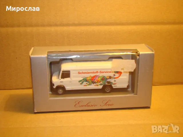 HERPA H0 1/87 МERCRDEC BENZ 711 КАМИОН МОДЕЛ КОЛИЧКА БУС, снимка 1 - Колекции - 48556854