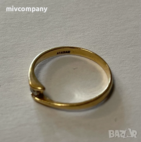 Златен пръстен 1.22гр., снимка 3 - Пръстени - 52848825