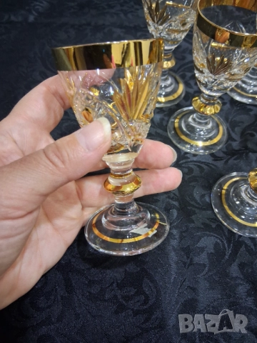 Сервиз с позлата( за ракия/аперитив), снимка 7 - Други ценни предмети - 51993272
