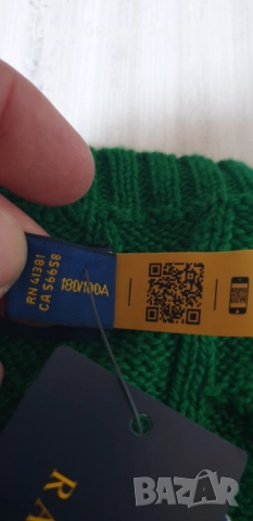 POLO Ralph Lauren Cable Cotton / Knit Mens Size L НОВО! ОРИГИНАЛ! Мъжки Пуловер!, снимка 17 - Пуловери - 51572409