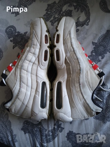 Nike Air Max 95 SE Light Bone Habanero Red Black DQ0268-002 маратонки , снимка 4 - Маратонки - 53770223