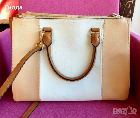 оригинална Michael Kors чанта естествена кожа, снимка 4 - Чанти - 47741655