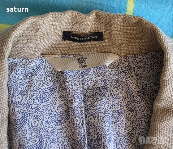мъжко сако блейзър Massimo Dutti лен номер EU 48/ M, снимка 10 - Сака - 51820196