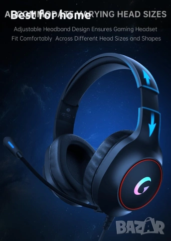 Syndesmos CM7002 геймърски слушалки за PS5, PS4, PC, Mac, Switch, Xbox Series, снимка 8 - Слушалки и портативни колонки - 54147450