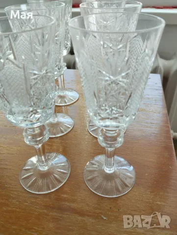 Кристални чаши за ракия, снимка 6 - Чаши - 50370355