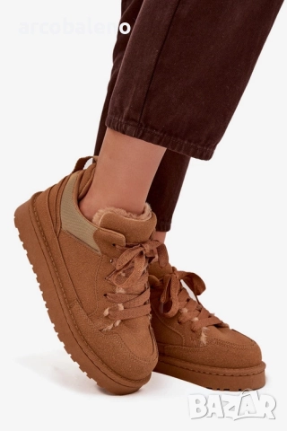 Дамски маратонки с подплата от пух Cyrissa, 3цвята , снимка 18 - Маратонки - 52347106