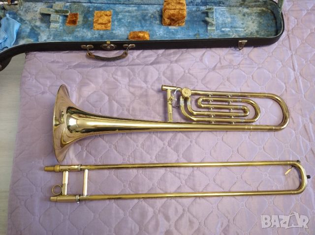 Тромбон OLDS Bb/F(Eb), снимка 4 - Духови инструменти - 46430265