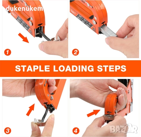 Телбод , такер 3-в-1 – за тапицерия, декорации и дърво, 2000 скоби, снимка 5 - Други инструменти - 52694967