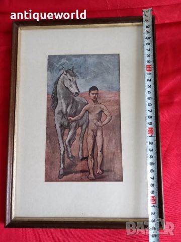 Картина Пабло Пикасо  "Момче с Кон ", снимка 5 - Антикварни и старинни предмети - 45776742