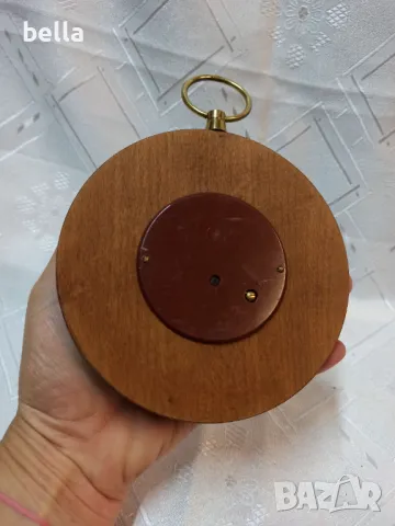 Ретро дървен барометър Regen Veranderlich Schon -Apollo за измерване на атмосферно налягане, снимка 4 - Антикварни и старинни предмети - 50408905