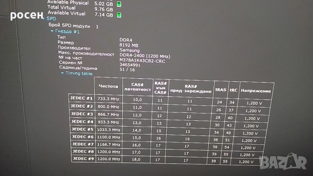 Рам памет DDR 3,4, за компютри и лаптопи
