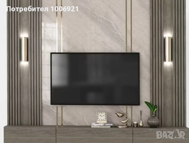 Тв стена pvc панели, wpc, Pu stone, снимка 2 - Ремонти на апартаменти - 52503489